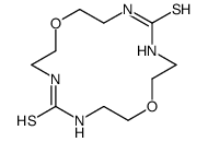 1,9-二氧杂-4,6,12,14-四氮杂环十六烷-5,13-二硫酮 结构式