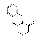 (5R)-5-甲基-4-(苯甲基)-3-吗啉酮 结构式