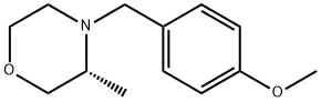 Morpholine, 4-[(4-methoxyphenyl)methyl]-3-methyl-, (3R)- 结构式
