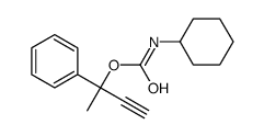 1-甲基-1-苯基-2-丙炔基环己基氨基甲酸酯 结构式