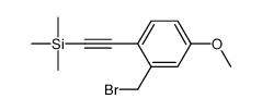 2-(溴甲基)-4-甲氧基-1-[2-(三甲基硅基)乙炔基]苯 结构式