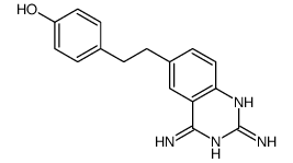 4-[2-(2,4-二氨基-6-喹唑啉基)乙基]苯酚 结构式