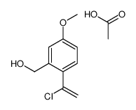 2-(1-氯乙烯基)-5-甲氧基苯甲醇-1-乙酸酯 结构式