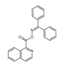二苯甲酮-O-(1-异喹啉羰基)肟 结构式