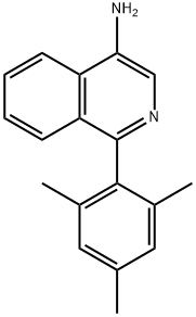 1-(2,4,6-三甲基苯基)-4-异喹啉胺 结构式