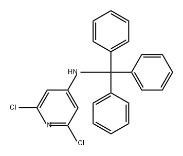 2,6-二氯-N-(三苯甲基)-4-吡啶胺 结构式