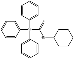 N-环己基-1,1,1-三苯基硅甲酰胺 结构式