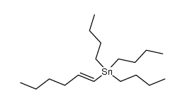 Stannane, tributyl-(1E)-1-hexenyl- 结构式