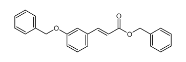 2-Propenoic acid, 3-[3-(phenylmethoxy)phenyl]-, phenylmethyl ester, (2E)- 结构式