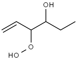 4-氢过氧基-5-己烯-3-醇 结构式