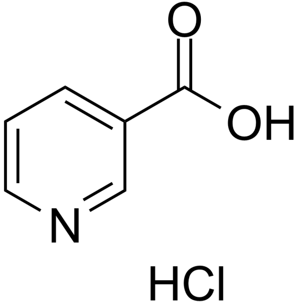 3-吡啶羧酸盐酸盐 结构式
