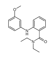 N,N-二乙基-2-[(3-甲氧基苯基)氨基]苯甲酰胺 结构式