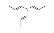1-Propen-1-amine, N,N-di-1-propen-1-yl- 结构式