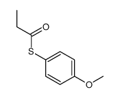 Propanethioic acid, S-(4-methoxyphenyl) ester 结构式