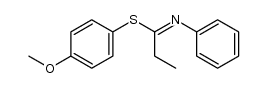 Propanimidothioic acid, N-phenyl-, 4-methoxyphenyl ester 结构式