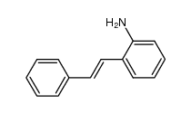 2-[(E)-2-苯乙烯基]苯胺 结构式
