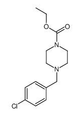 1-Piperazinecarboxylic acid, 4-[(4-chlorophenyl)methyl]-, ethyl ester 结构式