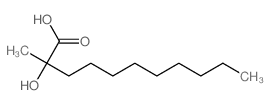 2-羟基-2-甲基十一烷酸 结构式