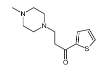 3-(4-甲基-1-哌嗪基)-1-(2-噻吩基)-1-丙酮 结构式