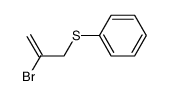 Benzene, [(2-bromo-2-propen-1-yl)thio]- 结构式