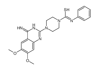 1-Piperazinecarbothioamide, 4-(4-amino-6,7-dimethoxy-2-quinazolinyl)-N -phenyl- 结构式
