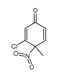 3-氯-4-甲基-4-硝基-2,5-环己二烯-1-酮 结构式