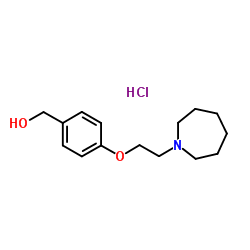 4-(2-氮杂环庚烷-1-基乙氧基)苄醇盐酸盐 结构式