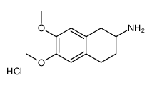 6,7-二甲氧基-1,2,3,4-四氢萘-2-胺盐酸盐 结构式
