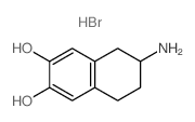 6-氨基-5,6,7,8-四氢-2,3-萘二醇氢溴酸盐 结构式