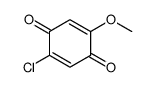 2-氯-5-甲氧基-2,5-环己二烯-1,4-二酮 结构式