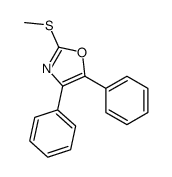 2-(甲硫基)-4,5-二苯基恶唑 结构式