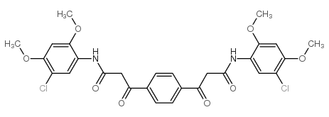 A,A'-TEREPHTHALOYLBIS-5-CHLORO-2,4-DIMETHOXYACETANILIDE 结构式