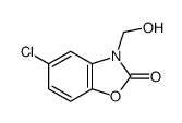5-氯-3-(羟甲基)苯并恶唑-2(3H)-酮 结构式