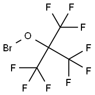 次溴酸 2,2,2-三氟-1,1-双(三氟甲基)乙酯 结构式