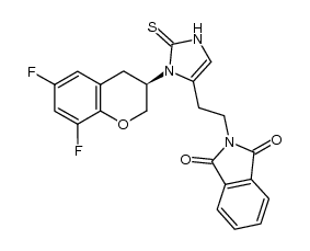 (R)-2-(2-(3-(6,8-二氟色烷-3-基)-2-硫代-2,3-二氢-1H-咪唑-4-基)乙基)异二氢吲哚-1,3-二酮 结构式