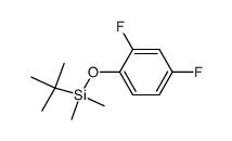 Benzene, 1-[[(1,1-dimethylethyl)dimethylsilyl]oxy]-2,4-difluoro- 结构式