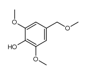2,6-二甲氧基-4-(甲氧基甲基)苯酚 结构式
