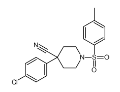 4-(4-氯苯基)-1-(对甲苯磺酰基)哌啶-4-甲腈 结构式