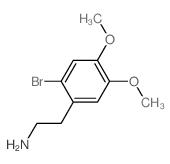2-(2-溴-4,5-二甲氧基苯基)乙胺盐酸盐 结构式