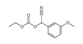 Carbonic acid, cyano(3-methoxyphenyl)methyl ethyl ester 结构式