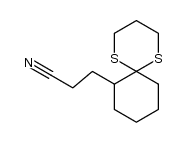 1,5-二硫杂螺[5.5]十一烷-7-丙腈 结构式
