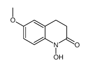 1-羟基-6-甲氧基-3,4-二氢喹啉-2(1H)-酮 结构式