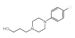4-(4-氯苯基)-1-哌嗪丙醇 结构式