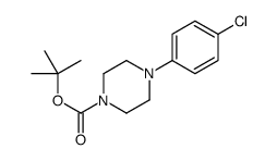 tert-butyl 4-(4-chlorophenyl)piperazine-1-carboxylate 结构式