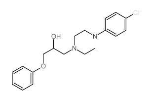1-(4-氯苯基)-α-(苯氧甲基)-4-哌嗪乙醇 结构式