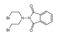 2-[双(2-溴乙基)氨基]异吲哚-1,3-二酮 结构式