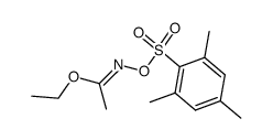 Ethanimidic acid, N-[[(2,4,6-trimethylphenyl)sulfonyl]oxy]-, ethyl ester, (1E)- 结构式