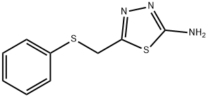 5-[(苯硫基)甲基]-1,3,4-噻二唑-2-胺 结构式