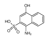 1-氨基-4-羟基-2-萘磺酸 结构式