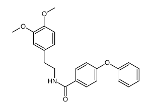 N-[2-(3,4-二甲氧基苯基)乙基]-4-苯氧基苯甲酰胺 结构式